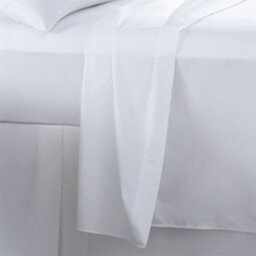 Homespace Direct Ltd 400 Thread Count 100% Egyptian Cotton Flat Sheets White - thumbnail 2