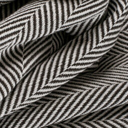Ehc Herringbone Lightweight Soft Warm Wool  Feel Acrylic Throws For Sofa Blanket - Black - thumbnail 4