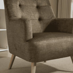 Home Source Arta Fabric Green Olive Upholstered Accent Occasional Armchair - thumbnail 6