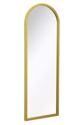 "Mirroroutlet Arcus - Gold Metal Framed Arched Wall Mirror 47"" X 16"" (120Cm X 40Cm)" - thumbnail 4