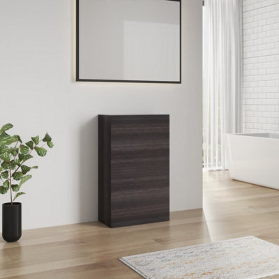 Sundaze Charcoal Bathroom Freestanding Back To Wall Wc Unit Toilet Cabinet 500mm - image 1