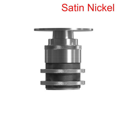 E27 Es Bulb Lamp Holder Batten Lamp Fitting Satin Nickel Metal Threaded 20mm Conduit Pipe Socket Adaptor For Uk Lighting Setup - image 1