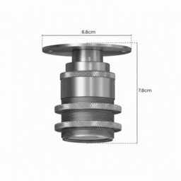 E27 Es Bulb Lamp Holder Batten Lamp Fitting Satin Nickel Metal Threaded 20mm Conduit Pipe Socket Adaptor For Uk Lighting Setup - thumbnail 2