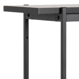 Wyld Haus Cambridge Industrial Black Mesh Bookcase 2 Shelves 2 Sliding Doors - thumbnail 6