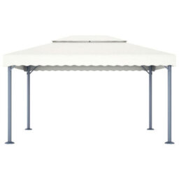 Berkfield Classic Gazebo 400X300 Cm Cream Aluminium - thumbnail 1