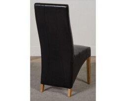That's Furniture Hampton 120Cm - 160Cm Oak Extending Dining Table And 4 Chairs Dining Set With Lola Black Leather Chairs - thumbnail 7