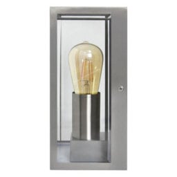 Long Life Lamps Company Rectangular Glass Outdoor Wall Light Lantern Stainless Steel Body Zlc083 - thumbnail 5