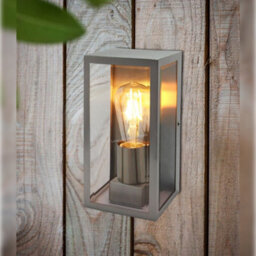 Long Life Lamps Company Rectangular Glass Outdoor Wall Light Lantern Stainless Steel Body Zlc083 - thumbnail 8