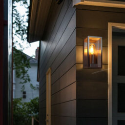 Long Life Lamps Company Rectangular Glass Outdoor Wall Light Lantern Stainless Steel Body Zlc083 - thumbnail 9