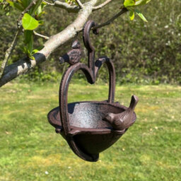 Selections Vintage Hanging Bird Seed Feeder Cast Iron Heart Shape (Set Of 2) - thumbnail 6