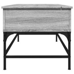 Walplus Coffee Table Grey Sonoma 100X50X45 Cm Engineered Wood And Metal - thumbnail 6