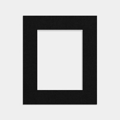Ak Frames 12X10 Black Picture Mounts To Fit 8X6 Aperture Size - Mount Board Only (No Frame Included) - image 1
