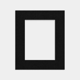 Ak Frames 12X10 Black Picture Mounts To Fit 8X6 Aperture Size - Mount Board Only (No Frame Included) - thumbnail 1
