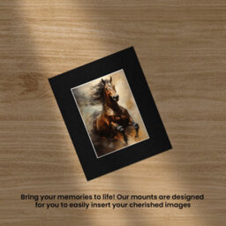Ak Frames 12X10 Black Picture Mounts To Fit 8X6 Aperture Size - Mount Board Only (No Frame Included) - thumbnail 5