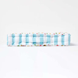 Homescapes Cotton Multi Coloured Stars Floor Cushion, 40 X 40 Cm - thumbnail 5