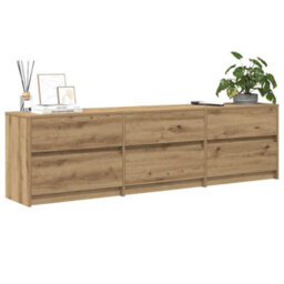 Berkfield Tv Cabinet With Drawer Brown 181 X 34 X 50 Cm Engineered Wood - thumbnail 3