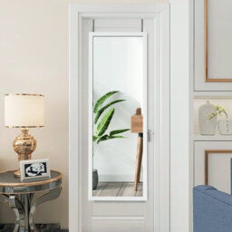 Costway 120 X 37Cm Full Length Mirror Over The Door Wall Mirror W/ Hanging Hooks - thumbnail 8