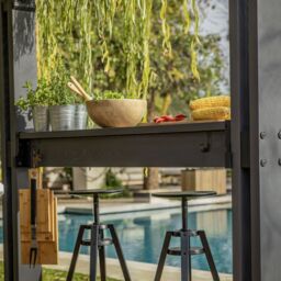 Keter Outdoor Garden Grill Brown Steel Bbq Shelter 2.38M(H) 2.47M(W) - thumbnail 8