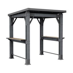 Keter Outdoor Garden Grill Brown Steel Bbq Shelter 2.38M(H) 2.47M(W) - thumbnail 2