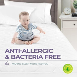 Nod Off Quilted Mattress Protector Fully Fitted Super Soft Mattress Cover Breathable Hypoallergenic Mattress Toppers - Bunk Bed 2Ft - thumbnail 4