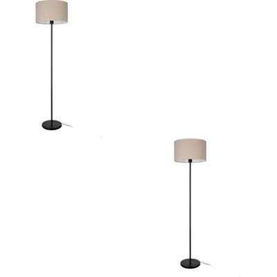 Loops 2 Pack Sleek Modern Black Floor Lamp For Stylish Indoor Lighting - image 1