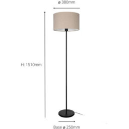 Loops 2 Pack Sleek Modern Black Floor Lamp For Stylish Indoor Lighting - thumbnail 4