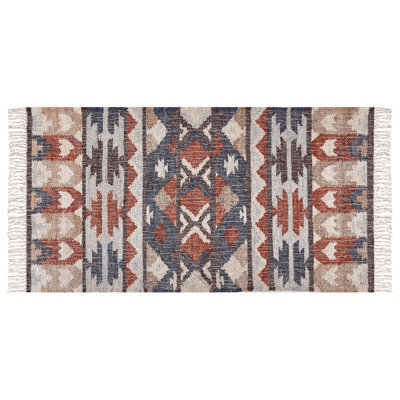 Beliani Rug Kalfa Multicolour 80 X 150 Cm Jute - image 1