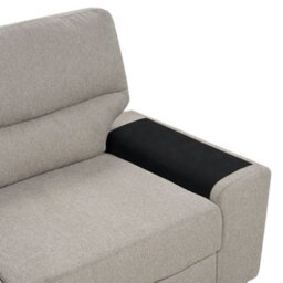 Beliani Sofa 3 Seater Vogar Fabric Light Brown - thumbnail 8