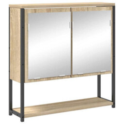 Berkfield Bathroom Furniture Set 3 Pcs Sonoma Oak 33 X 33 X 185.5 Cm - thumbnail 5