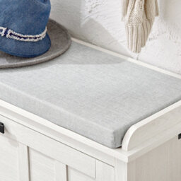 Sobuy Fsr161-W, Hallway Shoe Bench Shoe Rack Shoe Cabinet With Flip-Drawer And Seat Cushion,white,w80Xd30Xh50 - thumbnail 4