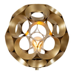 Lucide Hannelore Floor Lamp Diameter 30Cm 1Xe27 - Matt Gold, Brass - thumbnail 5
