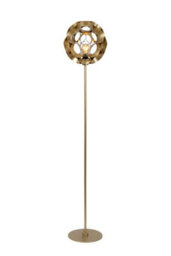 Lucide Hannelore Floor Lamp Diameter 30Cm 1Xe27 - Matt Gold, Brass