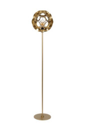 Lucide Hannelore Floor Lamp Diameter 30Cm 1Xe27 - Matt Gold, Brass - thumbnail 3