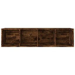 Berkfield Book Cabinet/tv Cabinet Smoked Oak 36X30X143 Cm Engineered Wood - thumbnail 6