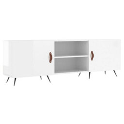 Walplus Tv Cabinet High Gloss White 150X30X50 Cm Engineered Wood - thumbnail 2
