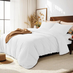 Aspire Homeware White Duvet Cover Set, Soft Microfiber & Reversible, King (L)220Cm X (W)230Cm - thumbnail 5