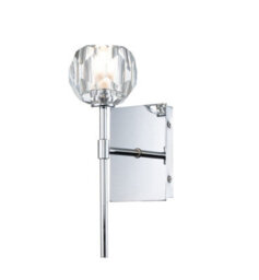 Luminosa Lighting Luminosa Quoizel Regalia Wall Lamp Polished Chrome, 3000K, Ip44 - thumbnail 1