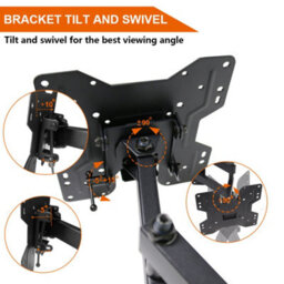 "Sundaze Monitor Tv Wall Mount Bracket Swivel & Tilt For 14"" - 50"" Led Curved Qled Qe 4K Lcd Oled Suhd Uhd" - thumbnail 4