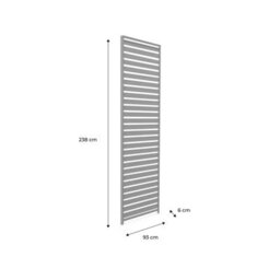 Sweeek. 100Cm Aluminium Shutter For Triomphe Louvered Pergola Shutter Anthracite 93X6X238 Cm - thumbnail 8