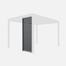 Sweeek. 100Cm Aluminium Shutter For Triomphe Louvered Pergola Shutter Anthracite 93X6X238 Cm - thumbnail 3