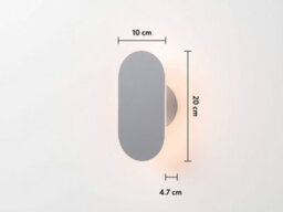 Houseof Outdoor Metal Mini Diffuser Wall Or Fence Light - Charcoal Grey Black - thumbnail 7