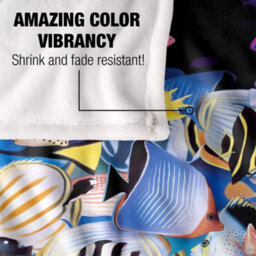 Royce Mcclure Night Dive Silky Tropical Fish Supersoft Blanket Multicoloured (152Cm X 127Cm) - thumbnail 4