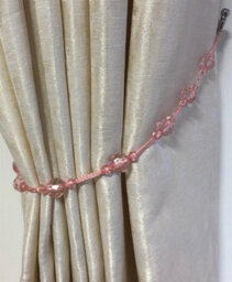 Luxury Living Elegant Plain Voile Curtain Panels Pair With Free Tie Backs Pink - thumbnail 3