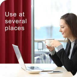 Deconovo Blackout Curtains Eyelet Curtains Thermal Insulated Bedroom Curtains For Restaurant W52 X L72 Inch Dark Red 2 Panels - thumbnail 4