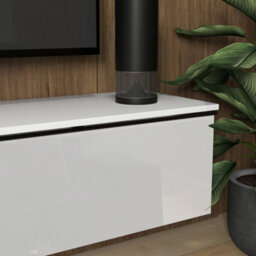 Wyld Haus Disa 160Cm High Gloss White Floating Tv Cabinet For Screens Up To 70 Inches - thumbnail 6
