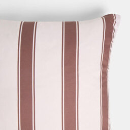 Ohs 2 X Stripe Garden Cushion Covers Outdoor Water Resistant - Chocolate/cream - thumbnail 5
