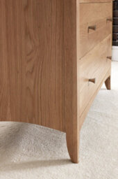 Statement Furniture Edward Hopper Oak 5 Drawer Chest Of Drawers - thumbnail 3