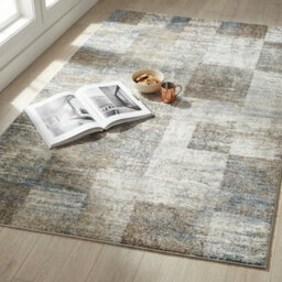 Livabliss Avellino-Modern Brown Grey Blue Graphic High Pile Living Dining Bedroom Rug 160 X 213 Cm Easy Care, Non Shedding - thumbnail 8