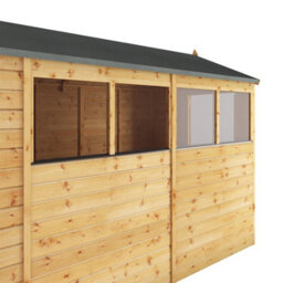 Waltons 10 X 6 Shiplap Garden Storage Shed Tongue And Groove Apex Single Door Windows - thumbnail 8