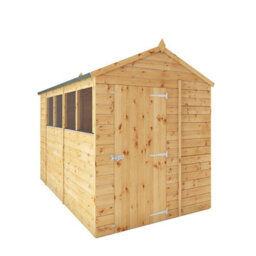 Waltons 10 X 6 Shiplap Garden Storage Shed Tongue And Groove Apex Single Door Windows - thumbnail 1